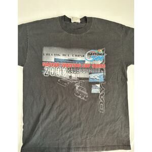 Competitors View Daytona 500 Calling All Cars Nascar T-Shirt Men's Size L Black